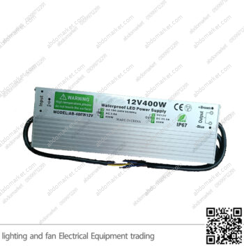 باور سبلاي 12 فولت 400 واط وتربروف IP67