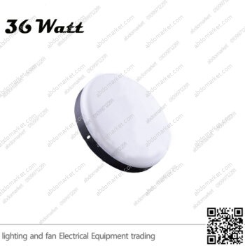 بلوفنيرة أسود لطش مدور 36 وات إضاءة وورم