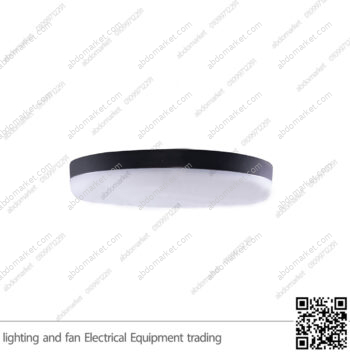 بلوفنيرة أسود لطش مدور 48 وات إضاءة أبيض