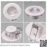 سبوت لايت فيلبس مدور متحرك 5.8 وات أبيض