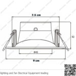 سبوت لايت فيلبس مدور متحرك 5.8 وات أبيض