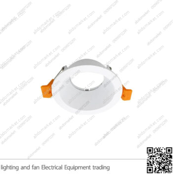 شاسيه سبوت لايت مدور بلاستك مسحوب ابيض