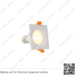 شاسيه سبوت لايت مسحوب مربع بلاستك ابيض شفة رفيعة