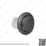 شفاط مدور 6 بوصة 18 وات ازاز وحائط رمادي