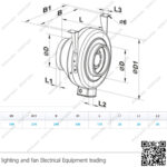 شفاط سقف مركزي معدن 6 بوصة اوكراني VENTS