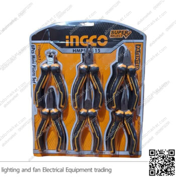 طقم بنسه 6 قطع 4.5 بوصة انكو INGCO