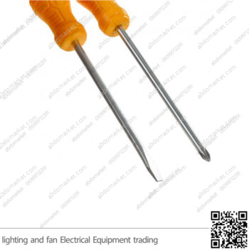 طقم مفك انكو 2 قطعة صليبة وعادة يد بلاستك INGCO