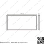 كشاف بانيل ليد 60*120 سم باك لايت ابيض 96 وات