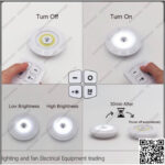 كشاف طوارئ ثلاثي ببطارية مع ريموت