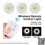 كشاف طوارئ ثلاثي ببطارية مع ريموت