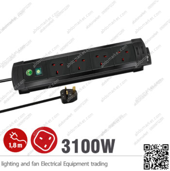 مشترك كهرباء 4 عين MK بلاستك بريميوم لاين ألماني