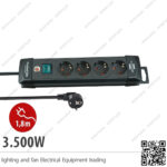 مشترك كهرباء 4 عين بلاستك بريميوم لاين ألماني