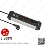 مشترك كهرباء 4 عين معدن بريميوم لاين ألماني