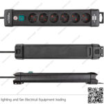 مشترك كهرباء 6 عين بلاستك بريميوم لاين ألماني