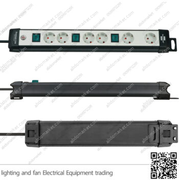 مشترك كهرباء 6 عين بلاستك بريميوم لاين ألماني بمفتاح