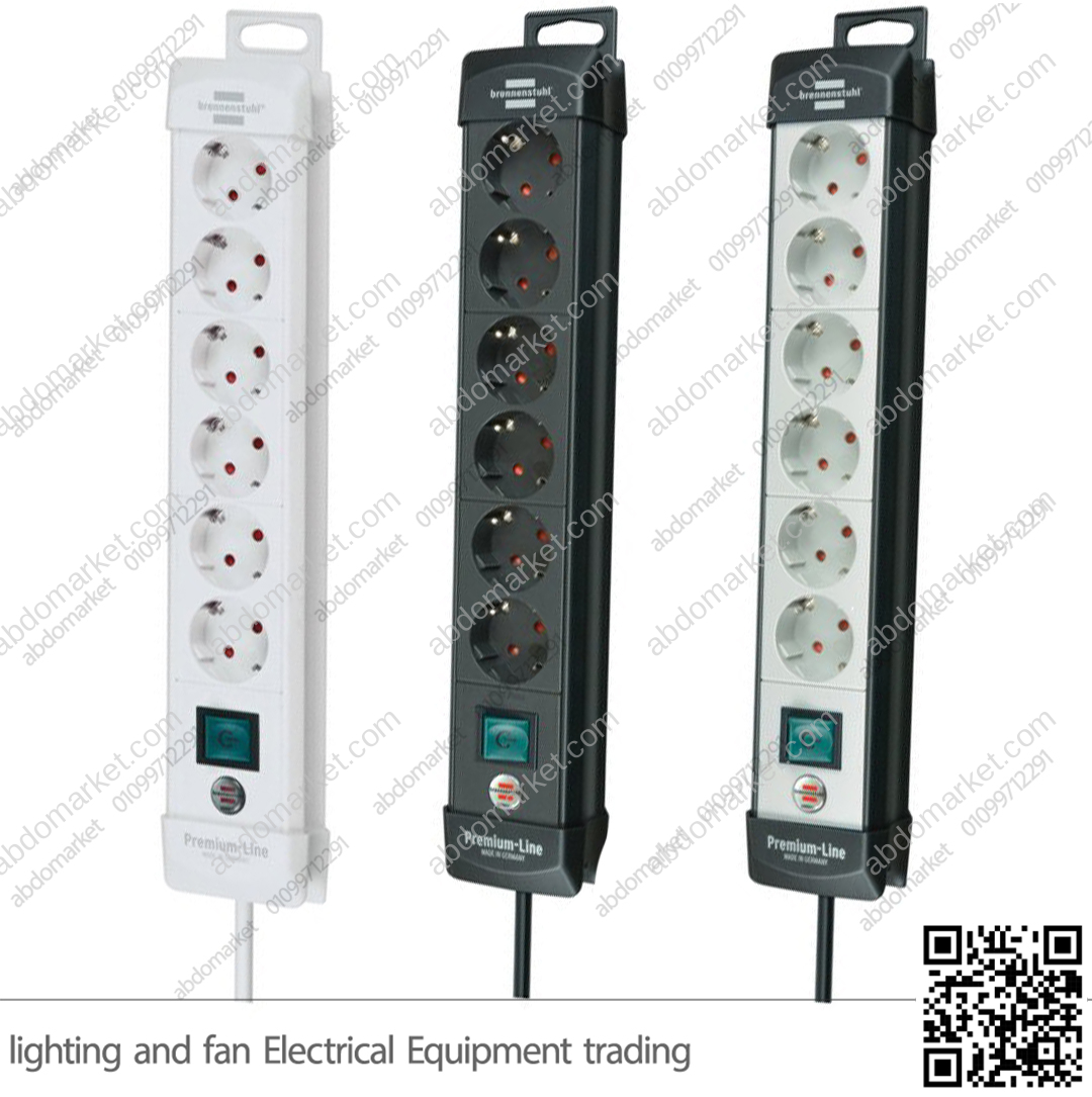 مشترك كهرباء 6 عين بلاستك بريميوم لاين ألماني مشترك كهرباء 6 عين بلاستك بريميوم لاين ألماني