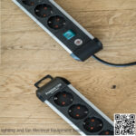 مشترك كهرباء 6 عين معدن بريميوم لاين ألماني