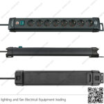 مشترك كهرباء 8 عين بلاستك بريميوم لاين ألماني