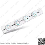 بريزة تراك سوكت ابيض مجوفة بضوء 16 أمبير ZOYA