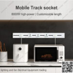 بريزة تراك سوكت ابيض مجوفة بضوء 16 أمبير ZOYA