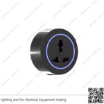 بريزة تراك سوكت اسود انكليزي بضوء 16 أمبير ZOYA