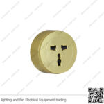 بريزة تراك سوكت ذهبي انكليزي 16 أمبير ZOYA