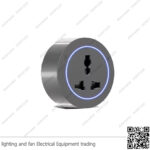 بريزة تراك سوكت رمادي انكليزي بضوء 16 أمبير ZOYA