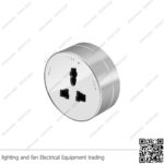 بريزة تراك سوكت فضي انكليزي مدورة 16 أمبير ZOYA PLUS