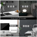 بريزة تراك سوكت فضي انكليزي مربعة 16 أمبير ZOYA PLUS