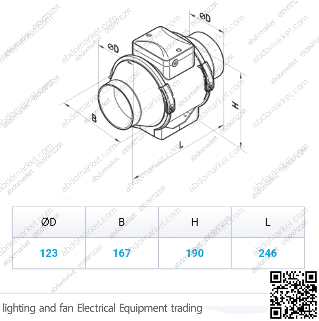 شفاط سقف مركزي 5 بوصة اوكراني VENTS TT125 شفاط سقف مركزي 5 بوصة اوكراني VENTS TT125