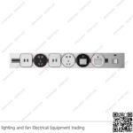 عود تراك سوكت داخل فضي 60 سم بمفتاح ZOYA PLUS