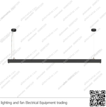 كشاف بروفايل مسنفر مستطيل 112 واط 200 سم أسود ابيض