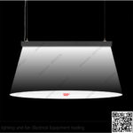 كشاف بروفايل مسنفر مستطيل 112 واط 200 سم أسود ابيض