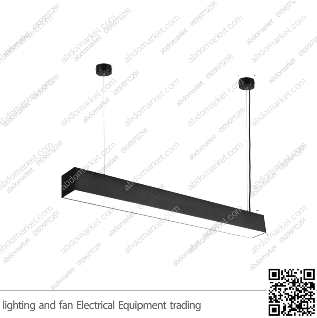 كشاف بروفايل مسنفر مستطيل 56 واط 100 سم أسود وورم كشاف بروفايل مسنفر مستطيل 56 واط 100 سم أسود وورم