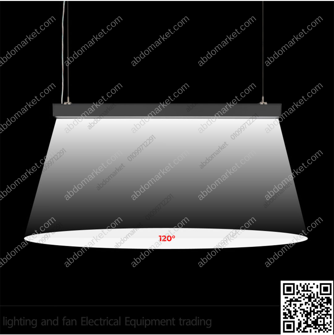 كشاف بروفايل مسنفر مستطيل 67 واط 120 سم أسود كول كشاف بروفايل مسنفر مستطيل 67 واط 120 سم أسود كول