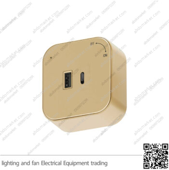 مدخل شاحن تراك سوكت ذهبي USB-type-C مربعة ZOYA PLUS