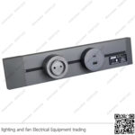 مدخل شاحن تراك سوكت رمادي USB و type-C بضوء ZOYA