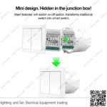 ميني سويتش تحكم واي فاي 3 خط زويا