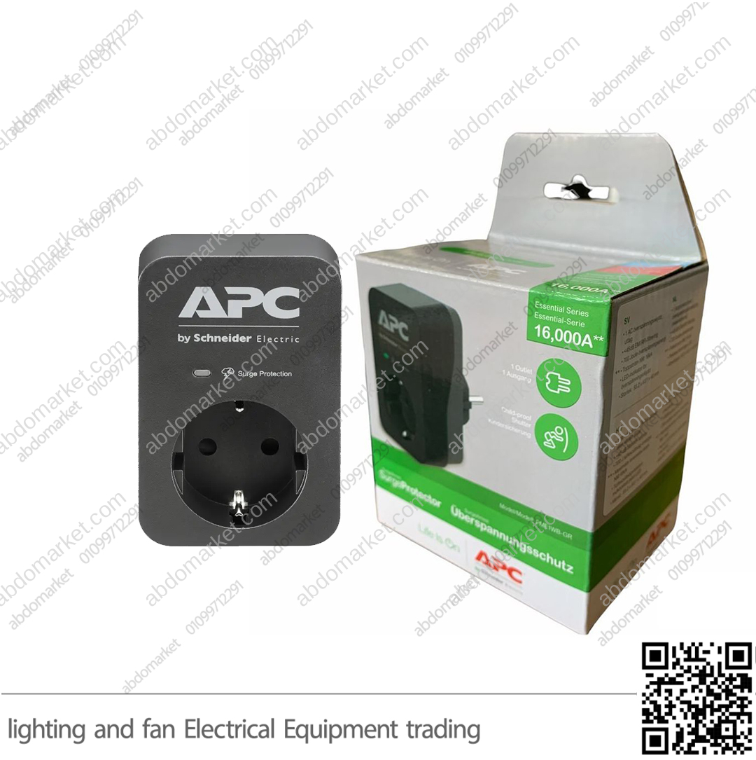 وحدة حماية أجهزة APC شنايدر 1 عين + 2 منفذ USB اسود وحدة حماية أجهزة APC شنايدر 1 عين + 2 منفذ USB اسود
