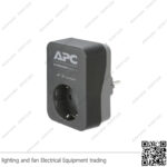 وحدة حماية أجهزة APC شنايدر 1 عين + 2 منفذ USB اسود