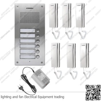 انتركم كوماكس 6 خط 6 سماعة داخل المنيوم 12 فولت DP-SS/DR-6UM