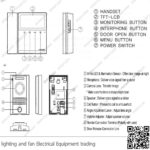 انتركم كوماكس بكاميرا 1 خط شاشة 4.3 بوصة DRC-40K/CDV-43K2