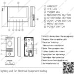 انتركم كوماكس بكاميرا 1 خط شاشة 7 بوصة DRC-40KCDV-70N