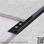 زاوبة سيراميك ستانلس مربع اسود 12*12مل