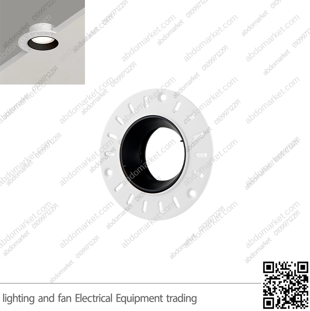 سبوت لايت فرملس فارغ مدور اسود مط سبوت لايت فرملس فارغ مدور اسود مط