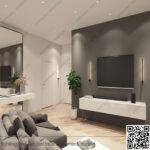 سبوت لايت فرملس فارغ مدور اسود مط