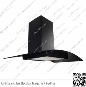 شفاط مطبخ بيورتي 3 سرعات 90 سم زجاجي اسود CAPPE BL 1000m3/h