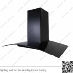 شفاط مطبخ بيورتي 3 سرعات 90 سم زجاجي اسود CAPPE BL 750m3/h