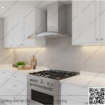 شفاط مطبخ بيورتي 3 سرعات 90 سم زجاجي فضي CAPPE INOX 750m3/h