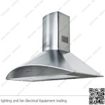 شفاط مطبخ بيورتي 3 سرعات 90 سم فضي VERTA 600m3/h